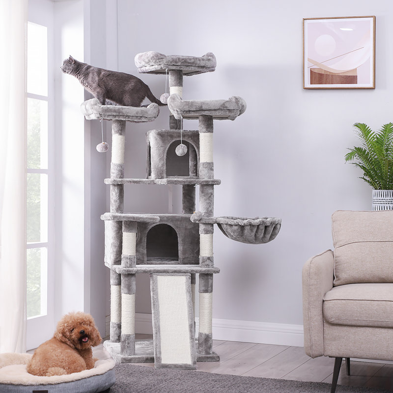 Mccurry 66.1'' H Cat Tree, Light Gray