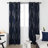 Spurgh Sliver Wave Foil Print Blackout Thermal Grommet Curtain Panels (Set of 2)-792607108-792607164