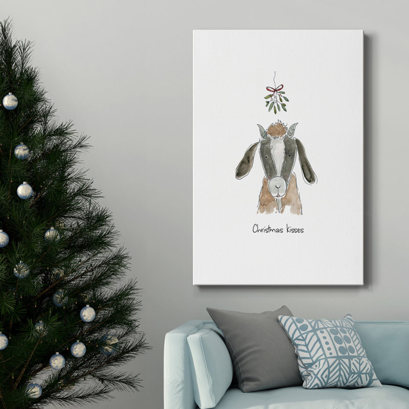 " Farm Christmas Goat ", 60" H x 40" W x 1" D