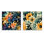 Janna - Ensemble de 2 collages carrés botaniques abstraits-101843771-101843774