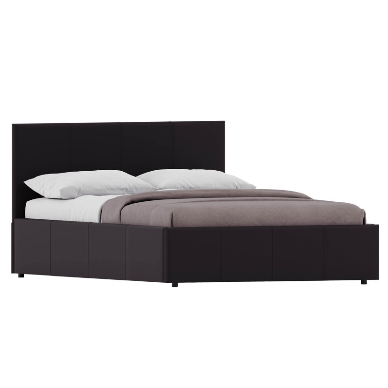 Wilna Upholstered Ottoman Bed, UKFR Certified, Kingsize (5'), Brown