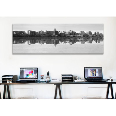 'Madison Skyline Cityscape' Photographic Print on Canvas