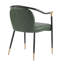 Comfort Padded Dining Chairs, Pu Metal Frame, Modern Style For Kitchen