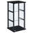 Callie Black Glass 3-Shelf Curio Cabinet
