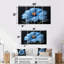 «Blue Orange Delicate Marigold Photo II», ensemble d'art sur toile souci-529453052