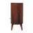 Wood T-Bar Cortez Cabinet, 1-Drawer, 1 Open Slot, Brown