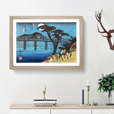 Nagakubo Station by Utagawa Hiroshige - Picture Frame Painting Print