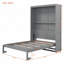 Lit escamotable mural avec tablettes Murphy-118035931-118035930