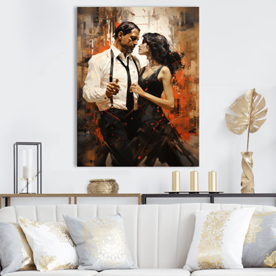 Tango Dance Elegance, reproduction sur toile encadrée