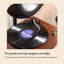 Lecteur de disque vinyle 17,72 "avec cendres Bluetooth et haut-parleurs intégrés