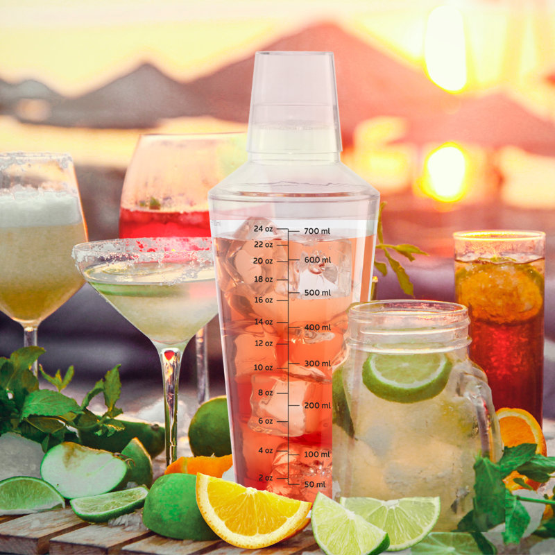 Cocktail Shaker, 24oz / 700ml, Clear