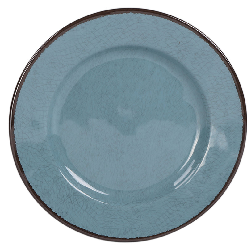 Assiette à salade en mélamine 8,5" grésiller ca-mojave, Camée bleue