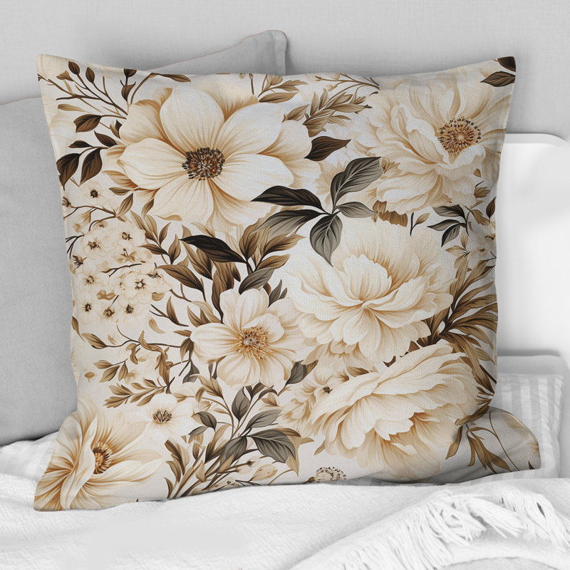 Coussin décoratif, H 16 po x l 16 po