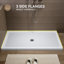 Base de bac de douche en alcôve avec drain central l 60 po x P 32 po