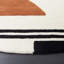 Tapis ivoire / noir / brun en laine fabriqué à la main Antoni-565218086