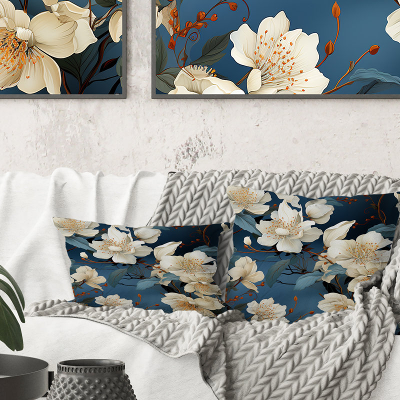 Floral Throw Pillow