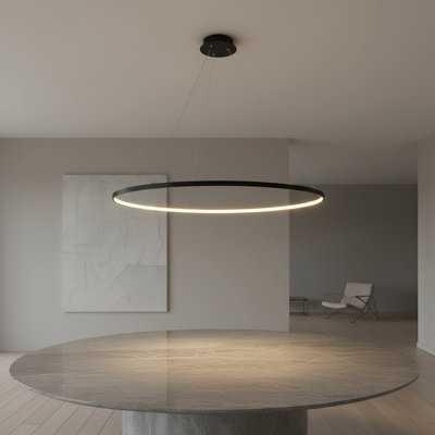 Luminaire suspendu rond à 1 lumière pour îlot de cuisine Stockham