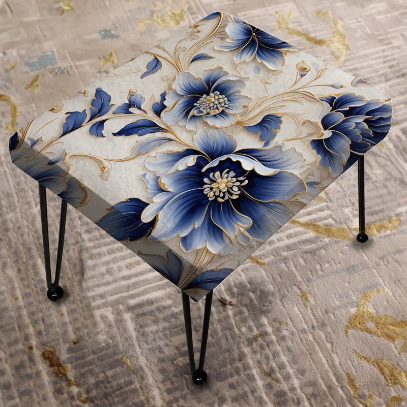 Repose-pieds Cobalt Blue