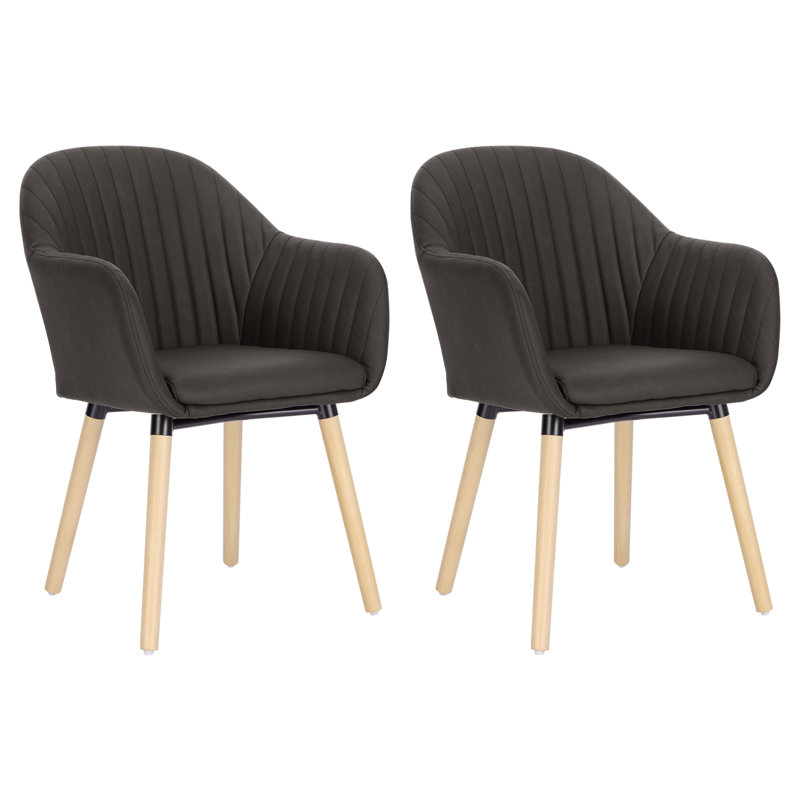 Seema Upholstered Dining Chair, Anthracite