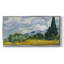 Champ de blé avec cyprès - Toile tendue avec châssis encadré - Prêt à être accroché-2143621218-2143622046