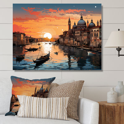City Venice Architectural Popart I, reproduction d'art sur toile