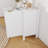 Wood Storage Sideboard With Three-Dimensional Relief Striping Doors,47'',Adjustable Shelves And Drawers,Modern Minimalist Style-1908180154