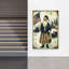 Freedom Santa Vintage Winter Wall Art Print 1 Piece Wrapped Canvas Wall Art-1779389402
