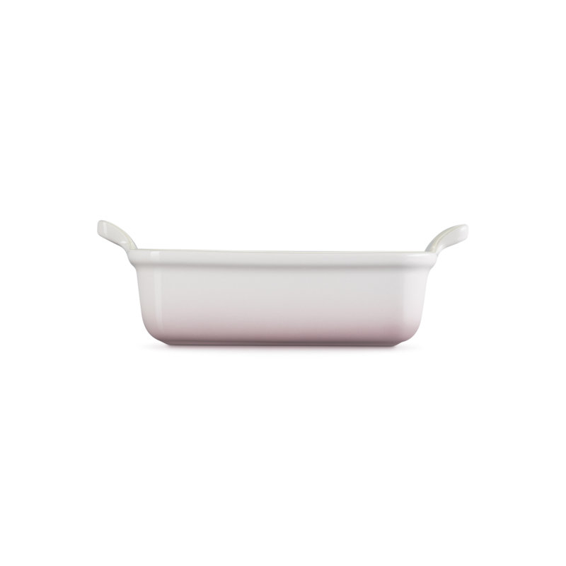 Le Creuset Stoneware Heritage Rectangular Dish, 19cm/1.1L, Shell Pink