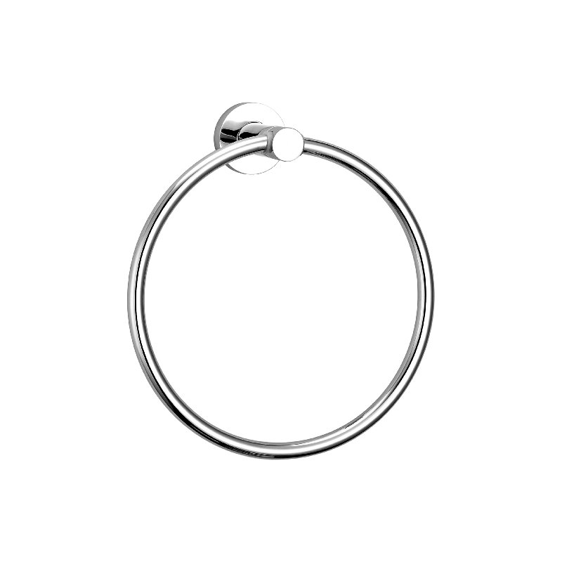Anneau à serviettes en laiton Palma, Chrome