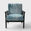 Fauteuil d'appoint rembourré «Gifferd - Blue Modern Water III»
