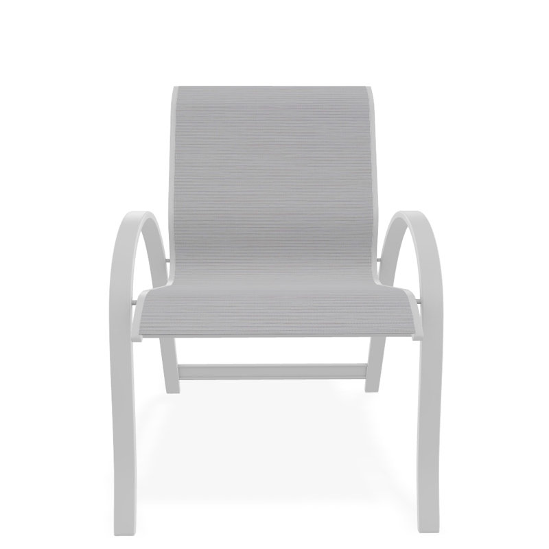 Fauteuil de salle à manger empilable Hiraku, Abalone, Blanc