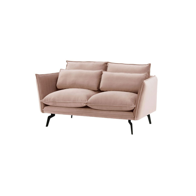 Dafinka 2 Seater Velvet Sofa, Purple