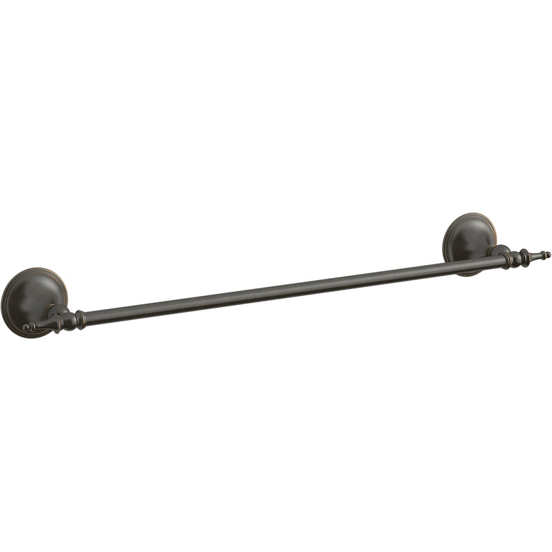 Porte-serviettes décoratif, Bronze huilé, L 24 po