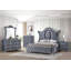 Tête de lit capitonnée 1pc avec tête de lit capitonnée et garniture cloutée complexe à motif de losanges-1342426156-1342426155
