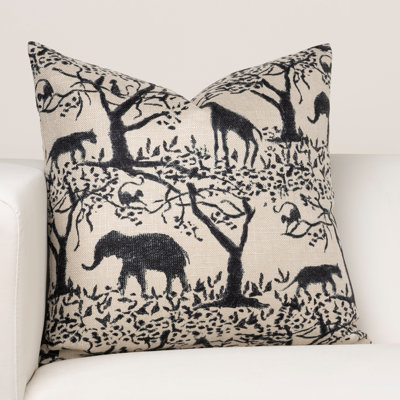 Out of the Jungle Safari Throw Pillow