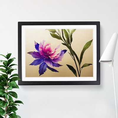 Enigmatic Watercolour Flowers - Single Picture Frame Print