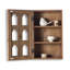 Bois massif + panneau de fibres à densité moyenne fixé au mur 2 tablettes, présentoir à décor moderne pour chambre à coucher, salle de bain, cuisine, salon-132691535