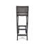 Tabourets de bar pliants d'extérieur fabriqués en bois d'acacia avec assise tissée, idéaux pour une utilisation extérieure polyvalente et un rangement facile