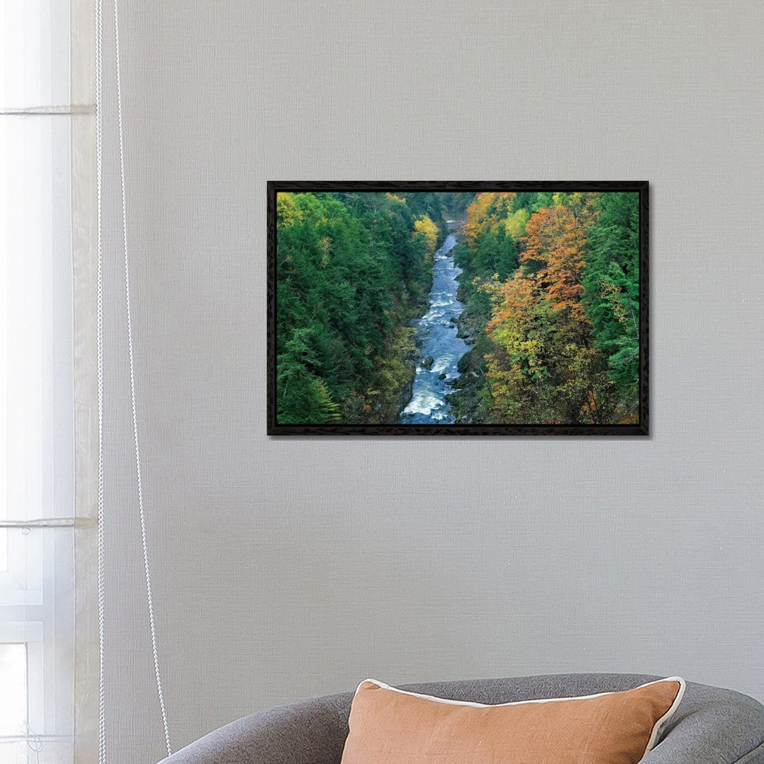 Ottauquechee River And Quechee Gorge, Vermont von Tim Fitzharris - Galerie- Giclée auf Leinwand