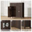 Buffet moderne avec grand tiroir, buffet de rangement avec tablette réglable, armoire d'entrée avec design ondulé, rangement parfait pour la salle à manger, la cuisine et le vestibule-1230659429