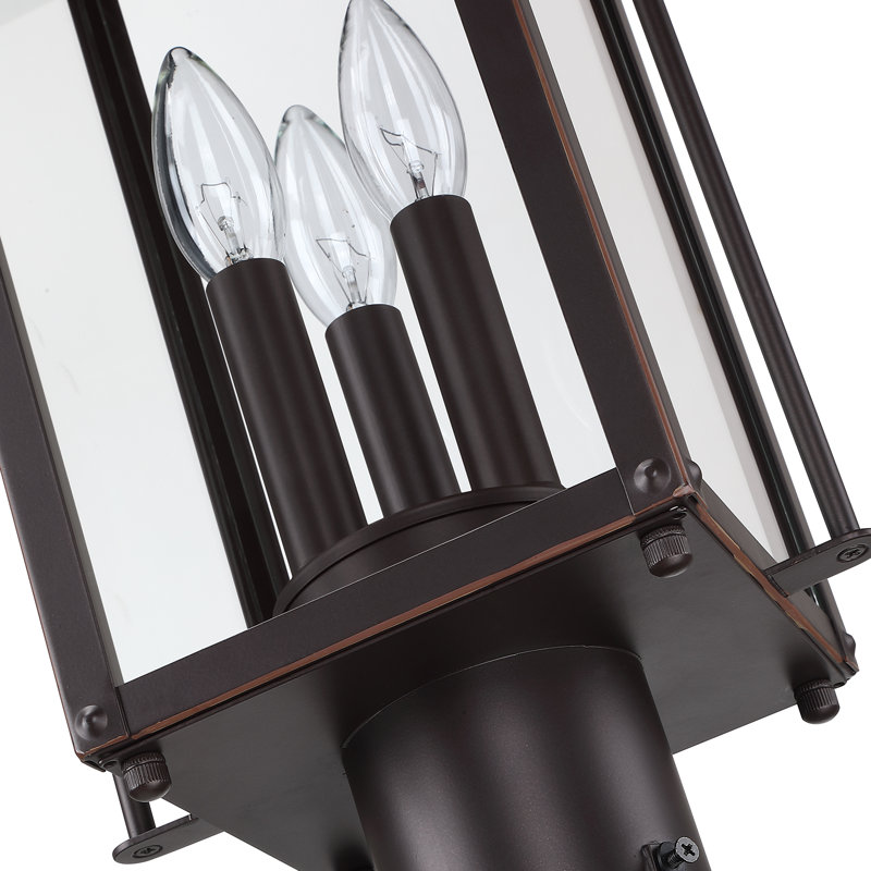 Tête de lanterne d'extérieur 3 lumières Harper, Bronze