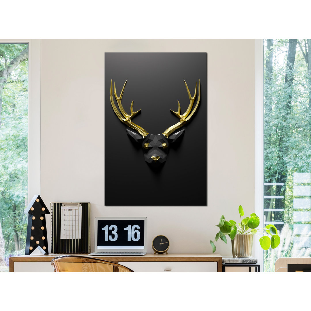 Leinwandbild Golden Antlers