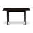 Black Finish Rectangular Solid Wood Top With Butterfly Leaf Dining Table Set-440790223