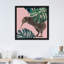 Kiwi oiseau avec monstera art-49839994-49839999