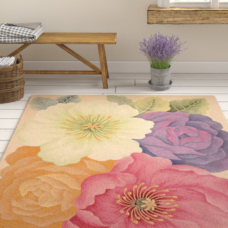 Newbury Wool Floral Indoor Rug, Rectangle 8' x 11'