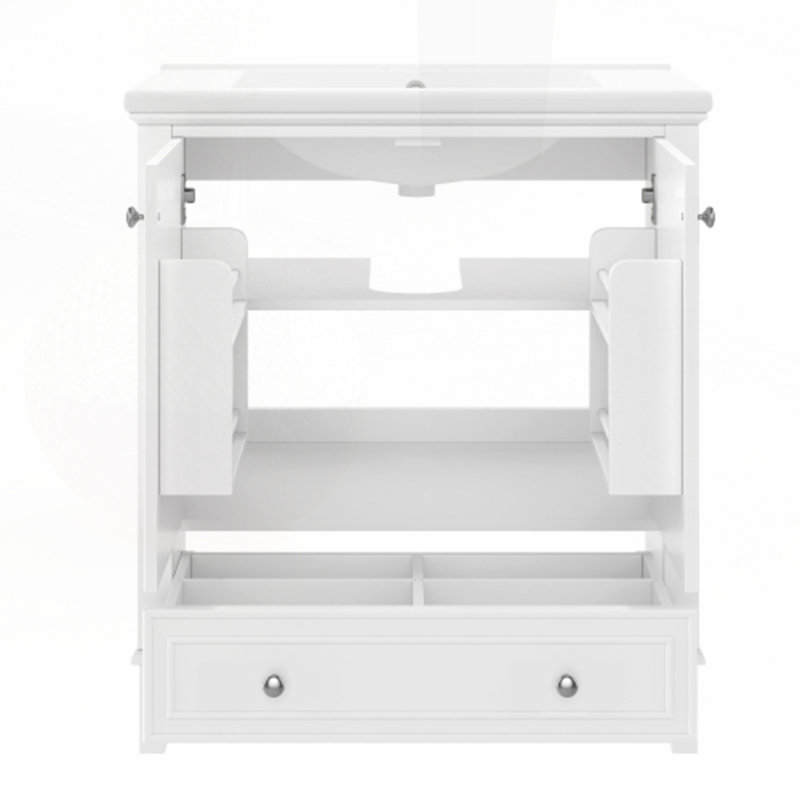 Meuble-lavabo 30 po avec lavabo, Blanc
