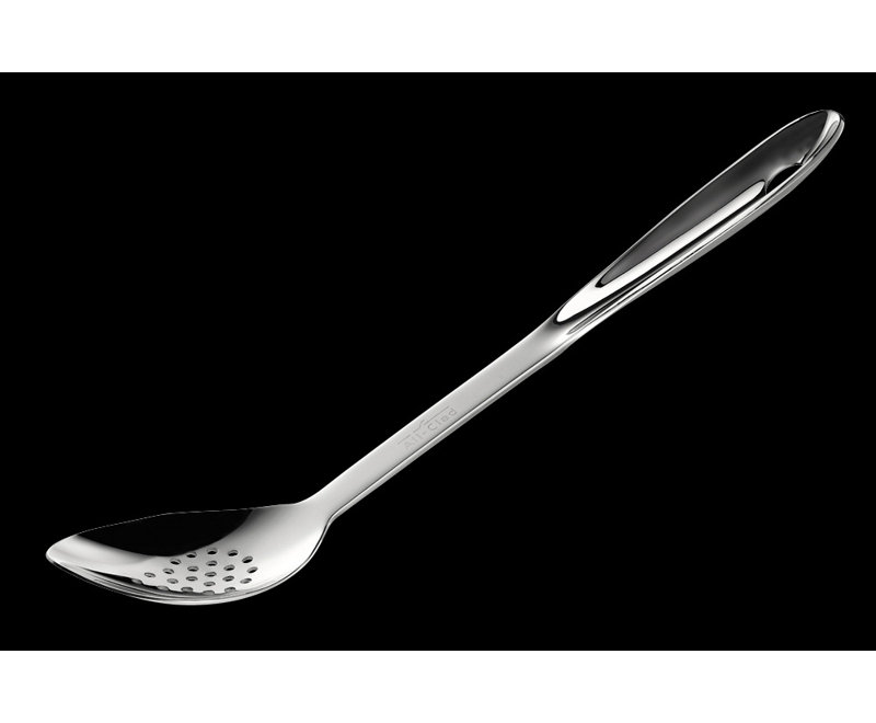 Cuillère à rainures en acier inoxydable