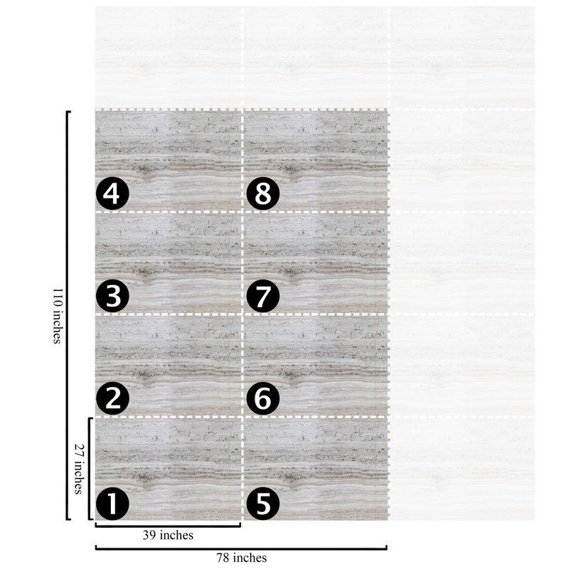 Travertine Wallpaper Beige Grey