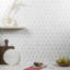 Octave 2x4 Polished Octagon Asian Statuary Marble Mosaic Tile-151334730