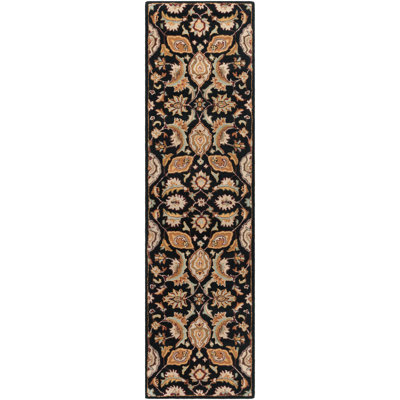 Oriental Handmade Tufted Wool Black/Camel/Beige/Brown Area Rug